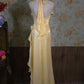 Robe de soirée longue dos nu à fleurs délicates et brillantes, jaune/vert/bordeaux, robe de fête d'anniversaire gh3385