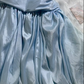 Sexy Vintage Short Prom & Evening Party Dress, Light Blue Strapless Gown with Beaded Details, Fitted Waist Silhouette gh8574