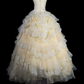 Light Apricot Strapless Waisted Long Ball Gown with Voluminous Skirt, Evening Dress, Birthday Dress gh7167