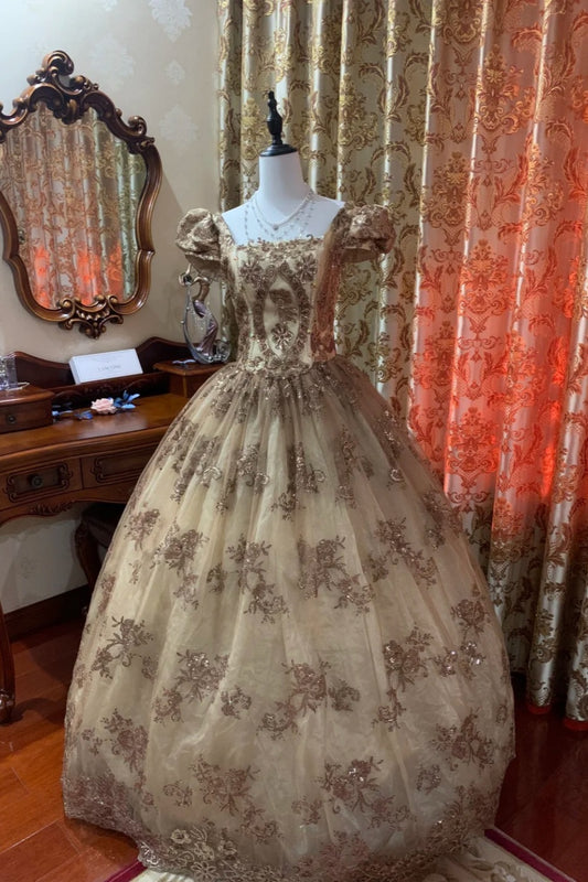 girlhomeshops-Rokoko-Fantasie-Ballkleid im Vintage-Stil gh6301