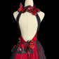 Girlhomeshops-Red black gradient retro fashion butterfly fairy exquisite long backless evening dress tulle prom dress gh5355