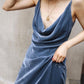 Girlhomeshops-Haze blue velvet elegant new long Prom Dress evening dress gh5252