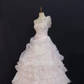 Blush Pink One‑Shoulder Long Elegant Romantic Gown with Fitted Waist and Fluffy Princess Skirt, Wedding Dress & Bridal Gown gh8305