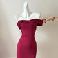 Robe de soirée longue en satin violet, élégante et sexy, fendue, robe de bal, gh4052