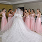 Pink Retro Elegant A-line Spaghetti Strap Satin Long Evening Dress Birthday Party Dress Bridesmaid Dress gh3143