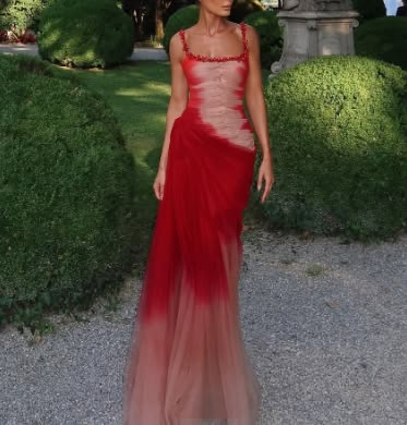 ✨Girlhomeshops-Pretty Spaghetti Straps Tulle Pleated Beaded Mermaid Prom Dress Formal Party Gown gh10162