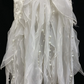 Off‑white Strapless Sexy Romantic Gown with Beaded Decorations and Fitted Slim Waist, Wedding Dress & Bridal Gown gh8309