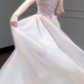 ✨Girlhomeshops-White Light Blue Gradient Sheer Tulle Ocean Wedding Ball Gown gh10496