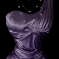 Lavender Vintage Satin Mermaid Evening Gown, One‑Shoulder Draped Twist, Pearl Accents, Ruched Waist, Flowy Mermaid Skirt, Formal Prom Party Dress gh8897