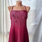 Girlhomeshops--Red exquisite floral beaded fashion long tulle prom dress graduation dress gh5521
