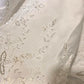 White and yellow exquisite bead decoration long satin ball dress evening dress wedding dress gh4509
