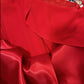 Robe de soirée longue en satin et tulle à fleurs rouges, robe de bal, robe de fête d'anniversaire, gh4414