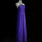 Lila Vintage-Mode Elegant Exquisite Edelstein Strass Perlen Lange Bodenlangen Tüll Ballkleid Abendkleid Partykleid Ballkleid gh3863