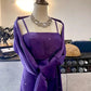 Girlhomeshops-Purple exquisite beaded long satin prom dress gh5426