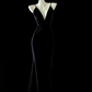 Weißes Meerjungfrau-Kleid, elegant, lang, Satin, Ballkleid, Abendkleid, Partykleid, gh4474