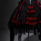 Girlhomeshops-Black red beaded tulle lace short homecoming dress birthday dress gh5347