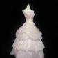 Blush Pink Strapless Cinched Waist Voluminous Princess Skirt Romantic Dress, Wedding Gown gh8051