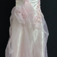 Blush Pink Spaghetti Strap Long Elegant Romantic Wedding Dress, Fitted Waist & Slim Fit gh8316