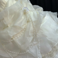 Light Apricot Strapless Romantic Gown, Cinched Waist, Voluminous Princess Skirt, Wedding Dress & Bridal Gown gh8220