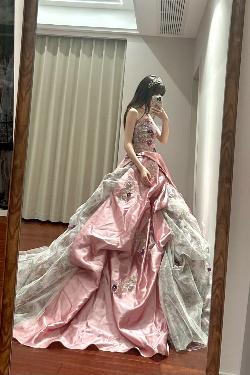 Rosa Prinzessinnen-Ballkleid gh6659