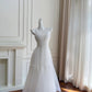 Mint Flowy Long Chiffon Ball Gown Birthday Party Dress gh4405