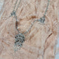 girlhomeshops-Nude Pink Lace Spaghetti Straps Midi Dress with Beading Detail gh6313