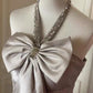 Pink beautiful and elegant bow short homecoming dress dress skirt prom dress evening dress gh4335