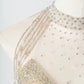 Robe de soirée longue en tulle, élégante et brillante, couleur champagne doré, gh4870