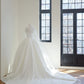 Girlhomeshops-(without veil)White Fashion Fairy Elegant Long Satin Long Trailing Prom Dress Evening Dress Wedding Dress gh5062