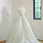Girlhomeshops - Speziell angepasstes, feenhaftes, elegantes, langes Ballkleid aus Tüll in der Farbe Monet Garden gh5061
