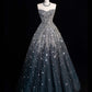Robe de soirée longue et élégante à paillettes argentées, luxueuse et brillante, longueur au sol, gh4110
