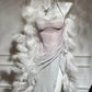 Pink silver shiny fashion modern gradient long satin elegant ball gown evening dress dinner dress gh4731