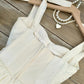 Girlhomeshops-White Sweet Short Chiffon Homecoming Dress Birthday Party Dress gh5047