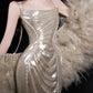 girlhomeshops-Elegant Satin Mermaid Fitted Prom Dress gh6234