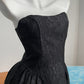 Black/Red/White Fashion Short Satin Princess Dress Homecoming Dress Birthday Party Dress Cocktail Party Dress Evening Dress Prom Dress Evening Dress gh3970