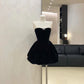 Burgundy/Black shiny homecoming dress short velvet prom dress evening dress birthday dress gh4526