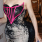 Fashionable, unique, exquisite lace long evening gown gh6816