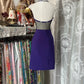 Girlhomeshops - Robe de soirée courte en mousseline de soie à fleurs violettes gh5248