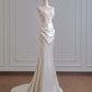 Girlhomeshops--✨Exquisite lace long floor-length satin prom dress wedding dress gh5481