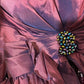 Purple Lace Beautiful Mermaid Long Satin Ball Gown Evening Dress gh4440