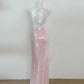 Rosa glänzendes, modisches, langes Meerjungfrauen-Kleid mit funkelnden, schmalen Pailletten, Ballkleid, Abendkleid, Geburtstagspartykleid, Abschlussballkleid gh3799