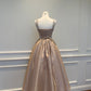 Luxury Sweet Style Iridescent Satin Spaghetti-Strap Gown - Elegant Dress for Date & Party gh6559