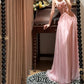 Robe de bal longue en tulle rose à fleurs, élégante, robe de soirée, robe de demoiselle d'honneur, gh4461