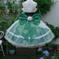 Robe Lolita Verte Merveilleuse Rose de Rêve gh6655