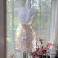 Robe de soirée courte à paillettes roses scintillantes, robe de soirée, robe de rendez-vous, gh4879
