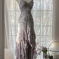 Lila Romantisches Wunderschönes Exquisites Elegantes Perlenbesetztes Spitzen-Lang-Chiffon-Abendkleid Ballkleid Ballkleid Geburtstags-Ferien-Partykleid gh4046