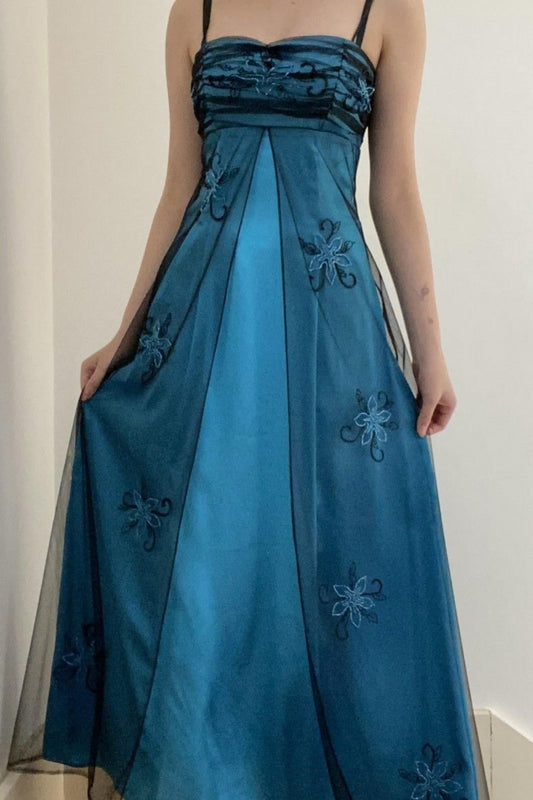 girlhomeshops-Blue Prom Dress gh6112