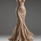 ✨Girlhomeshops-Sweetheart Strapless Champagne Gold Fully Beaded Mermaid Gown gh10507