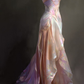 ✨Girlhomeshops-Spaghetti Strap Iridescent Ombre Holographic Satin Mermaid Long Prom Gown gh10235