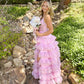 Rosa Süße Stilvolle Elegante Lange Tüll Mehrlagiges Ballkleid Abendkleid Ballkleid Abschlusskleid gh3794